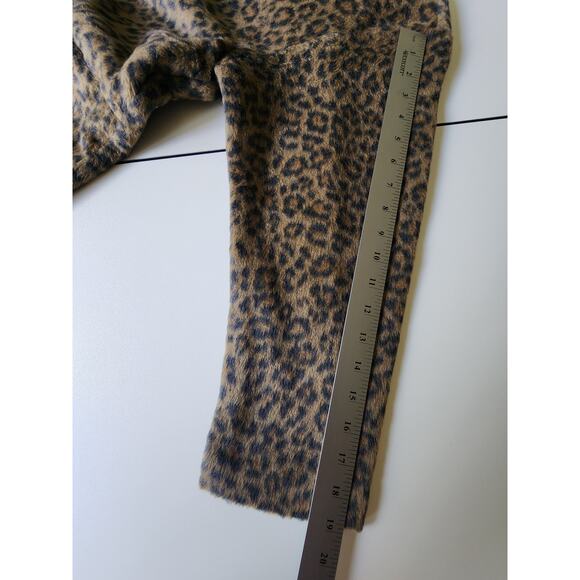 Old Navy Cheetah Print Wool Coatigan Womens Medium - Picture 6 of 6